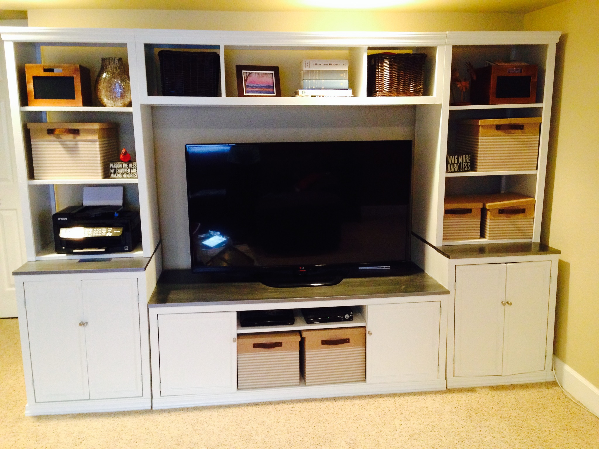 Pottery barn online logan entertainment center